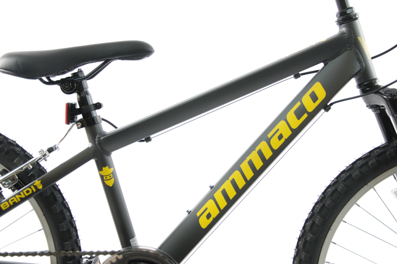 Ammaco Bandit 24 Inch Wheel Kids Mountain Bike Grey-3